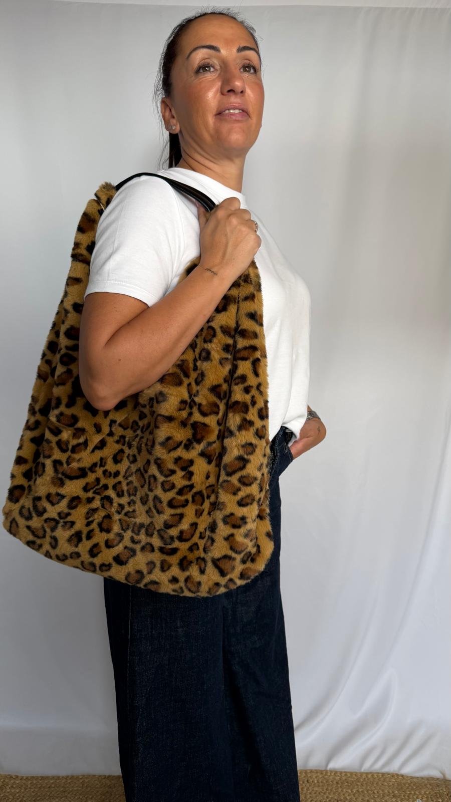 Bolso shopper leopardo