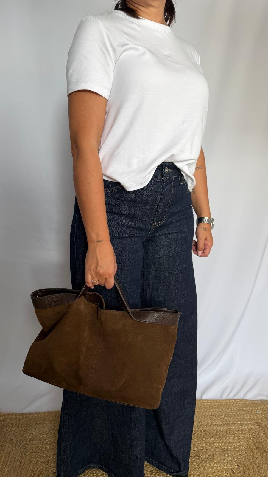 Bolso ante piel marrón