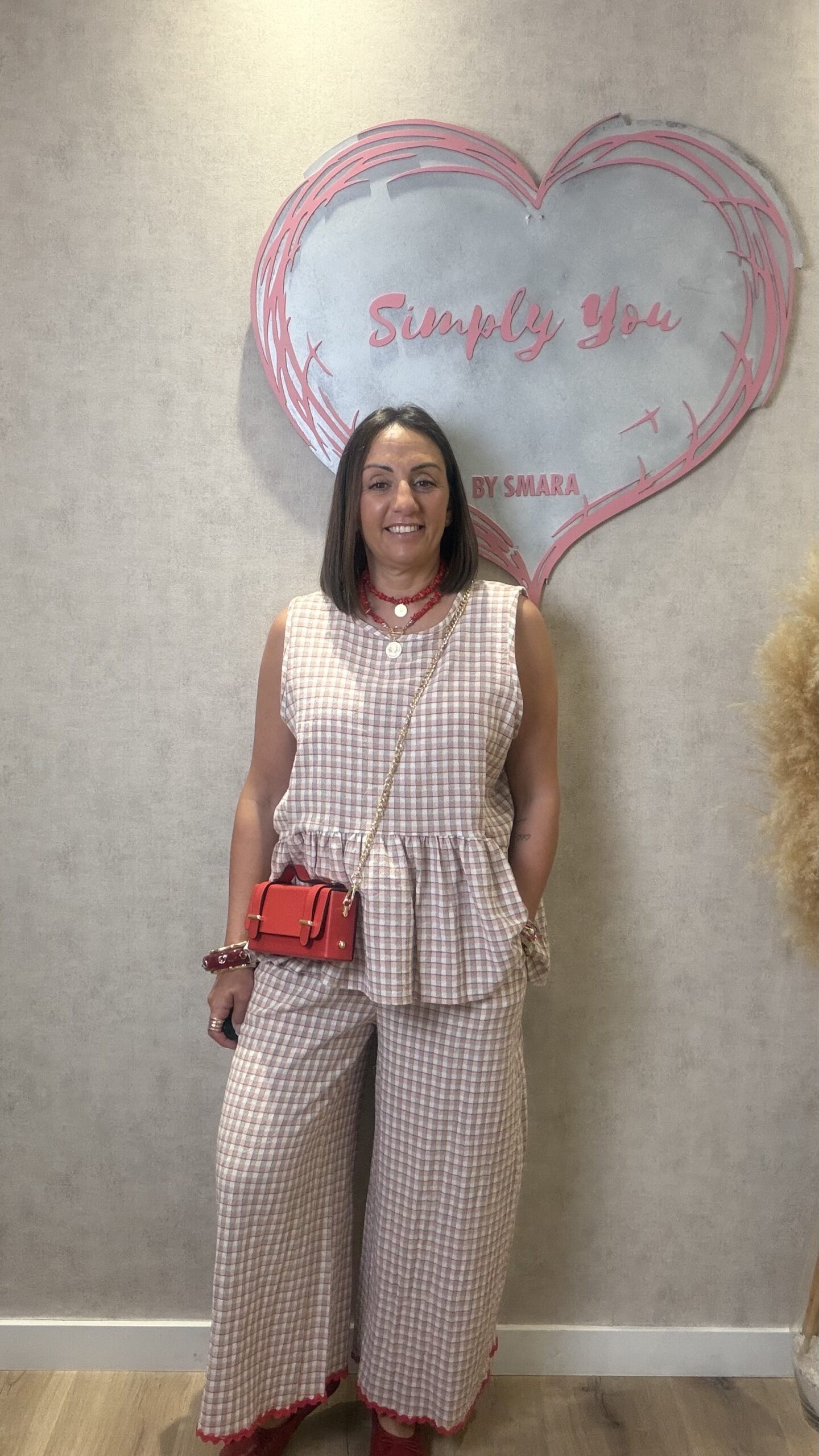 CONJUNTO TOP /PANTALÓN CUADROS