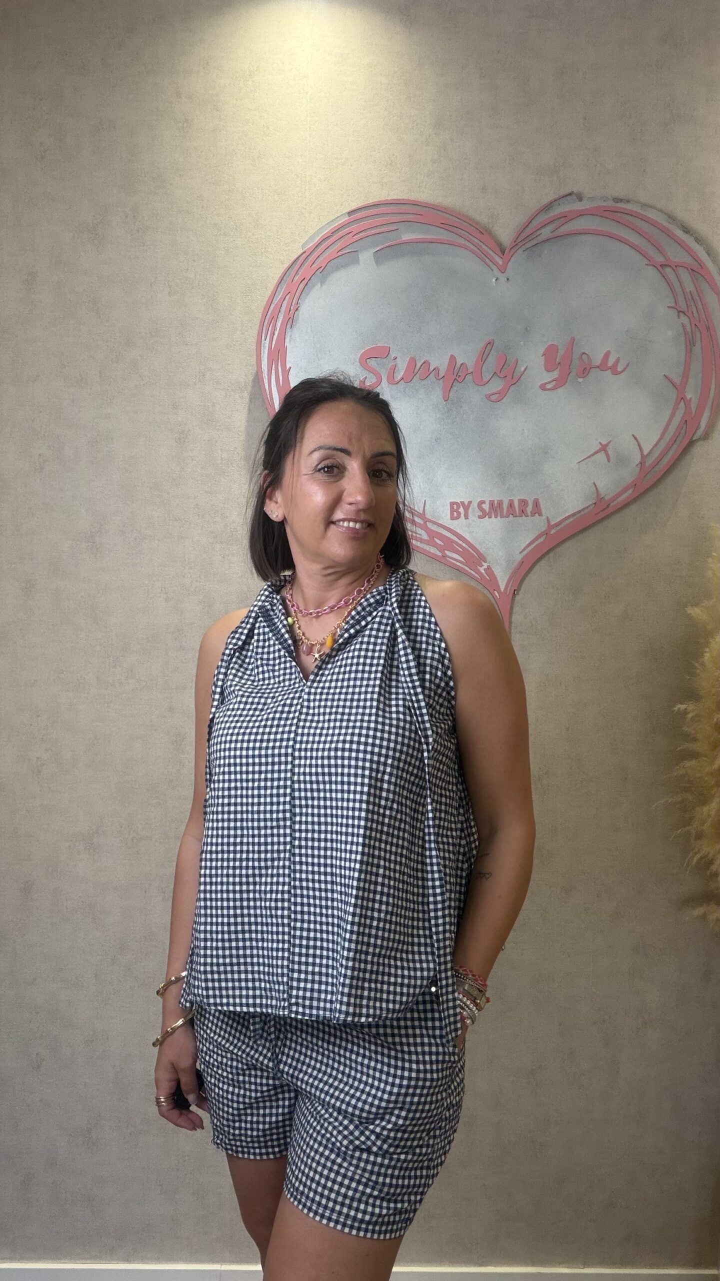 CONUNTO VICHY AZUL MARINO