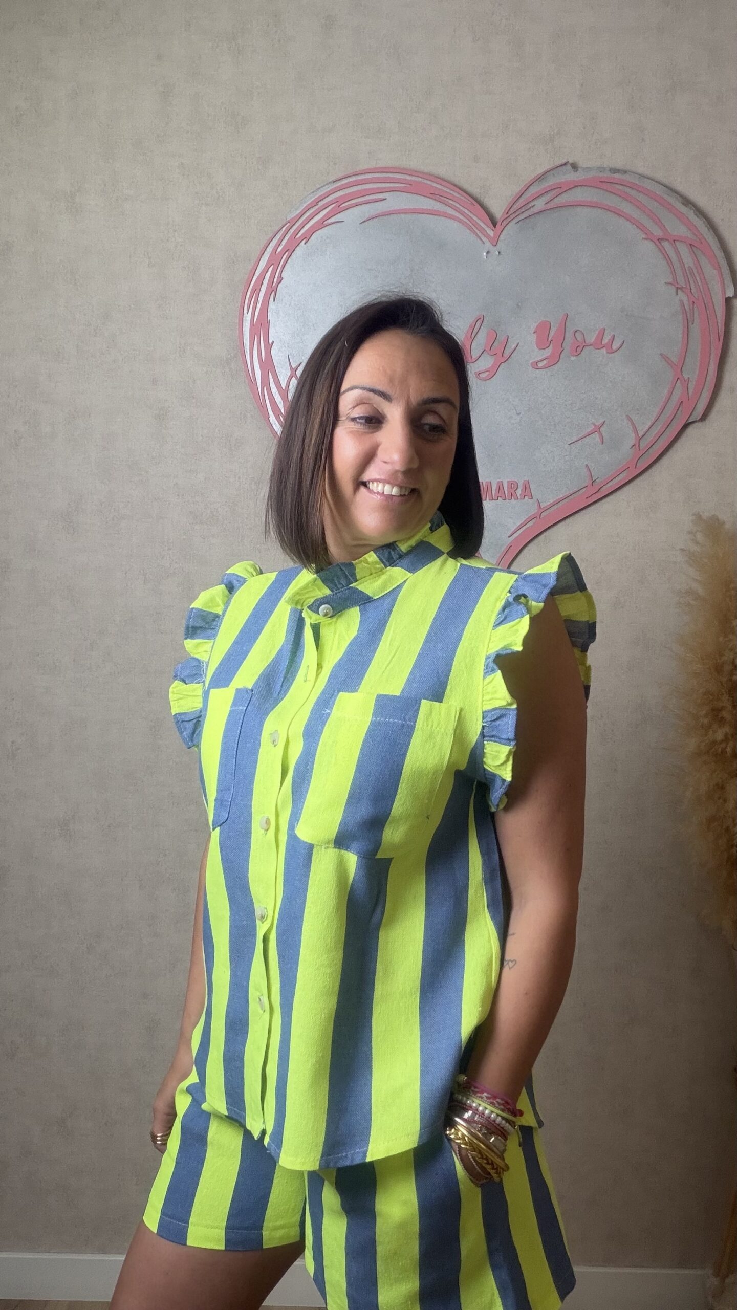 BLUSA RAYAS FLUOR