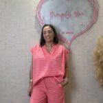 PANTALÓN CUADRO VICHY FLUOR ROSA Y NARANJA